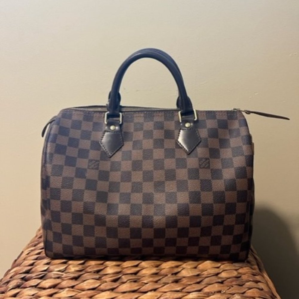 AUTHENTIC Louis Vuitton Speedy 30 - Damier Ebene